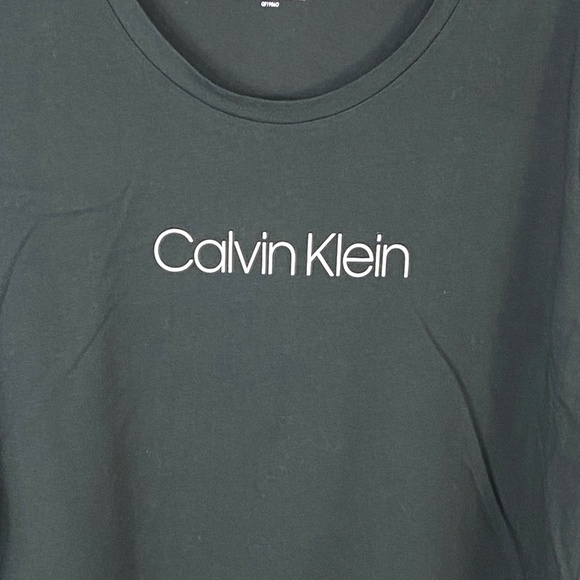 Calvin Klein Sleepwear Womens Scoop Neck Long Sleeve TOP ONLY in Black S… - Picture 4 of 8